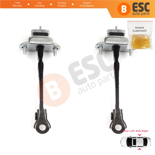 2 Pieces Rear Door Hinge Stop Check Strap Limiter 42467901 for Vauxhall Opel Mokka A J13 Buick Encore MK1 2013-2020