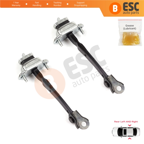 2 Pieces Rear Door Hinge Stop Check Strap Limiter 42467901 for Vauxhall Opel Mokka A J13 Buick Encore MK1 2013-2020