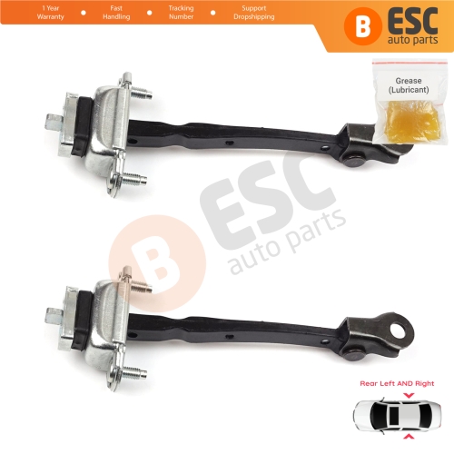 2 Pieces Rear Door Hinge Stop Check Strap Limiter 42467901 for Vauxhall Opel Mokka A J13 Buick Encore MK1 2013-2020