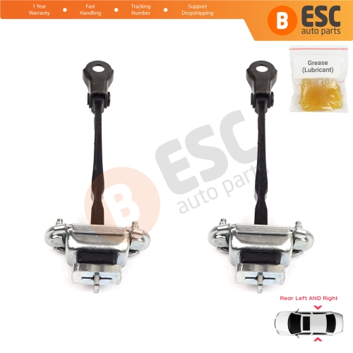 2 Pieces Rear Door Hinge Stop Check Strap Limiter 42467901 for Vauxhall Opel Mokka A J13 Buick Encore MK1 2013-2020