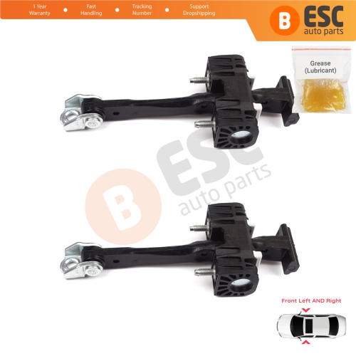 2 Pieces Front Door Hinge Stop Check Strap Limiter for Chevrolet Vauxhall Opel Zafira B Family 2005-2014 13227947