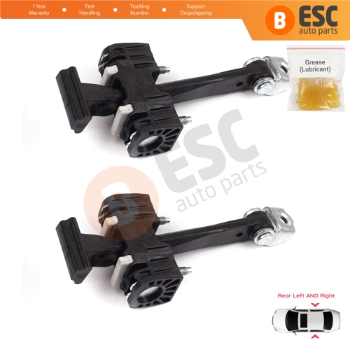 2 Pieces Rear Door Hinge Stop Check Strap Limiter for Chevrolet Vauxhall Opel Zafira B 2005-2014 13214193