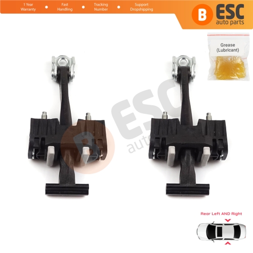 2 Pieces Rear Door Hinge Stop Check Strap Limiter for Chevrolet Vauxhall Opel Zafira B 2005-2014 13214193