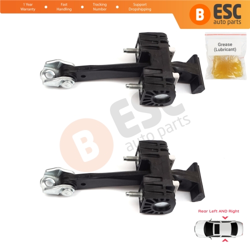 2 Pieces Rear Door Hinge Stop Check Strap Limiter for Chevrolet Vauxhall Opel Zafira B 2005-2014 13214193