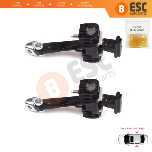 2 Pieces Rear Door Hinge Stop Check Strap Limiter for Chevrolet Vauxhall Opel Zafira B 2005-2014 13214193