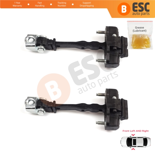 2 Pieces Front Door Hinge Stop Check Strap Limiter for Vauxhall Opel Grandland X	A18 P1UO 2017-On 3551468
