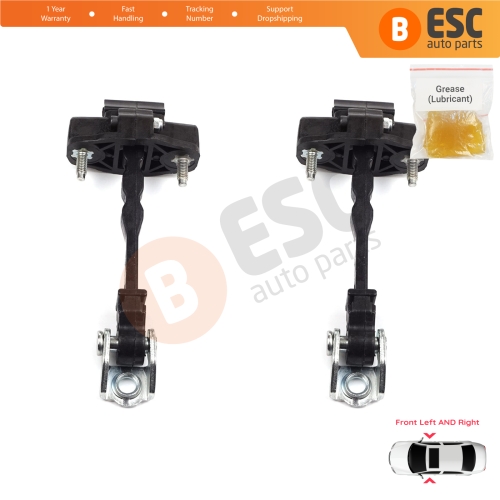 2 Pieces Front Door Hinge Stop Check Strap Limiter for Vauxhall Opel Grandland X	A18 P1UO 2017-On 3551468