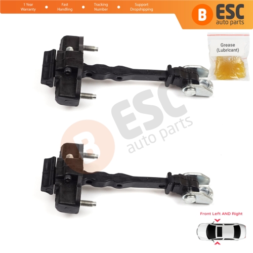 2 Pieces Front Door Hinge Stop Check Strap Limiter for Vauxhall Opel Grandland X	A18 P1UO 2017-On 3551468