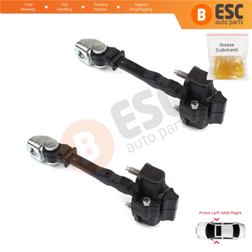 2 Pieces Front Door Hinge Stop Check Strap Limiter for Vauxhall Opel Grandland X	A18 P1UO 2017-On 3551468