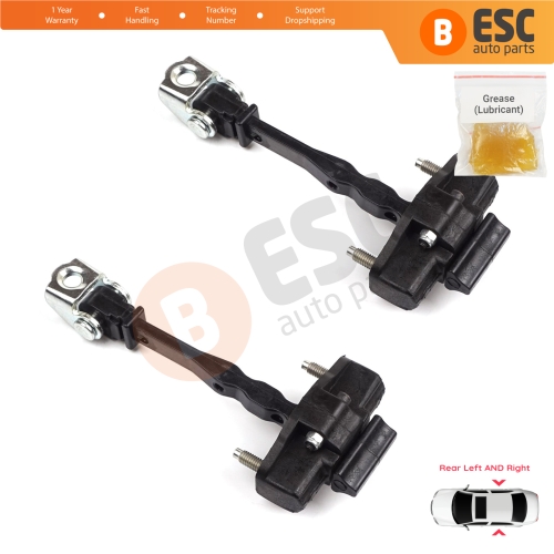 2 Pieces Rear Door Hinge Stop Check Strap Limiter for Vauxhall Opel Grandland X A18 P1UO 2017-On 3551472