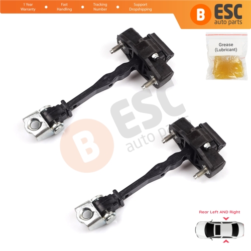 2 Pieces Rear Door Hinge Stop Check Strap Limiter for Vauxhall Opel Grandland X A18 P1UO 2017-On 3551472