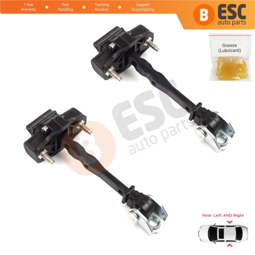 2 Pieces Rear Door Hinge Stop Check Strap Limiter for Vauxhall Opel Grandland X A18 P1UO 2017-On 3551472