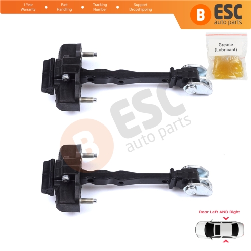 2 Pieces Rear Door Hinge Stop Check Strap Limiter for Vauxhall Opel Grandland X A18 P1UO 2017-On 3551472