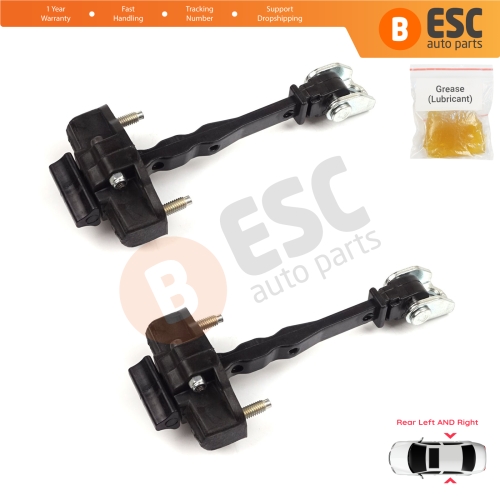 2 Pieces Rear Door Hinge Stop Check Strap Limiter for Vauxhall Opel Grandland X A18 P1UO 2017-On 3551472