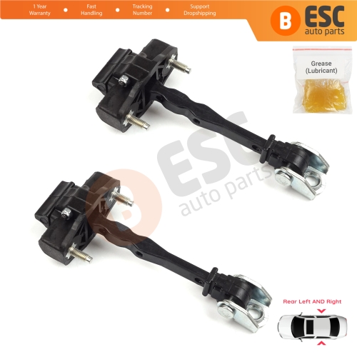 2 Pieces Rear Door Hinge Stop Check Strap Limiter for Vauxhall Opel Grandland X A18 P1UO 2017-On 3551472