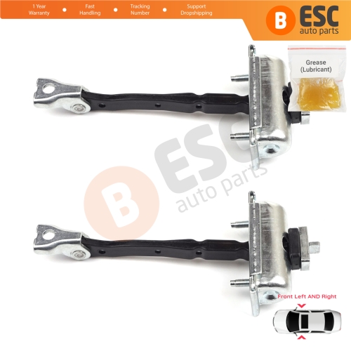 2 Pieces Front Door Hinge Stop Check Strap Limiter for Opel Zafira Tourer C P12 2011-2019 39045010