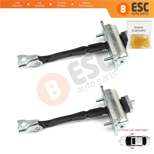2 Pieces Front Door Hinge Stop Check Strap Limiter for Opel Zafira Tourer C P12 2011-2019 39045010