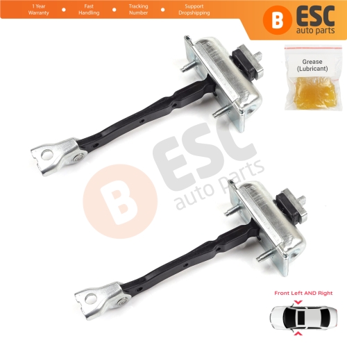 2 Pieces Front Door Hinge Stop Check Strap Limiter for Opel Zafira Tourer C P12 2011-2019 39045010