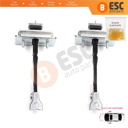 2 Pieces Front Door Hinge Stop Check Strap Limiter for Opel Zafira Tourer C P12 2011-2019 39045010