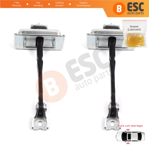 2 Pieces Front Door Hinge Stop Check Strap Limiter for Opel Zafira Tourer C P12 2011-2019 39045010