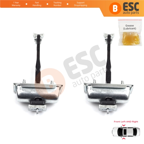 2 Pieces Front Door Hinge Stop Check Strap Limiter for Opel Zafira Tourer C P12 2011-2019 39045010