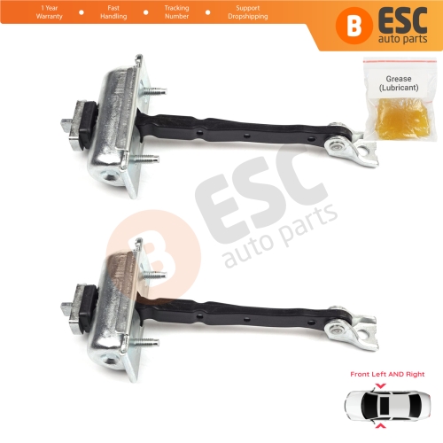 2 Pieces Front Door Hinge Stop Check Strap Limiter for Opel Zafira Tourer C P12 2011-2019 39045010