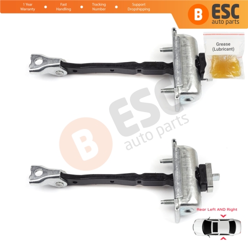 2 Pieces Rear Door Hinge Stop Check Strap Limiter for Opel Zafira Tourer C P12 2011-2019 39045011