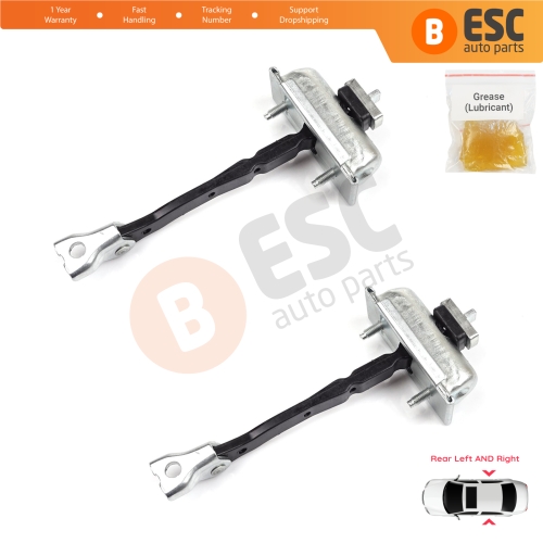2 Pieces Rear Door Hinge Stop Check Strap Limiter for Opel Zafira Tourer C P12 2011-2019 39045011