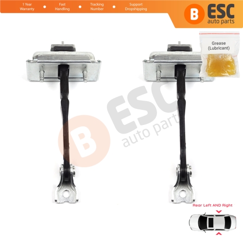 2 Pieces Rear Door Hinge Stop Check Strap Limiter for Opel Zafira Tourer C P12 2011-2019 39045011