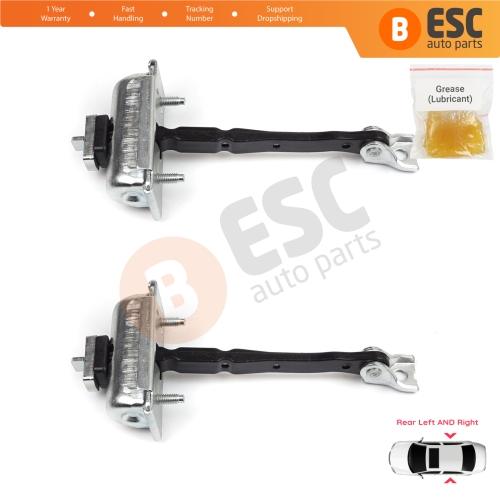 2 Pieces Rear Door Hinge Stop Check Strap Limiter for Opel Zafira Tourer C P12 2011-2019 39045011