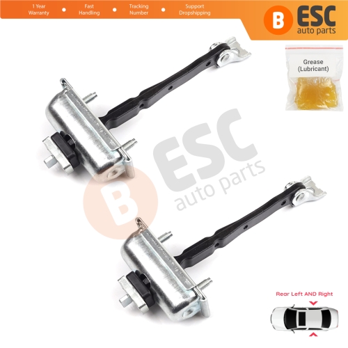 2 Pieces Rear Door Hinge Stop Check Strap Limiter for Opel Zafira Tourer C P12 2011-2019 39045011