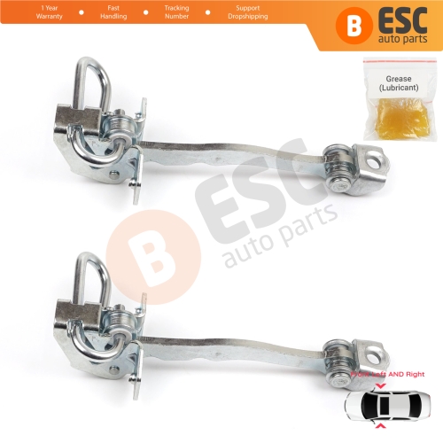 2 Pieces Front Door Hinge Stop Check Strap Limiter for Chevrolet Vauxhall Opel Meriva A X03 2003-2010 13147255