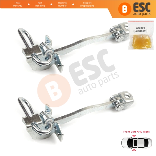 2 Pieces Front Door Hinge Stop Check Strap Limiter for Chevrolet Vauxhall Opel Meriva A X03 2003-2010 13147255