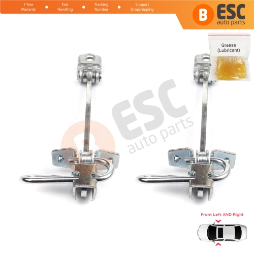2 Pieces Front Door Hinge Stop Check Strap Limiter for Chevrolet Vauxhall Opel Meriva A X03 2003-2010 13147255