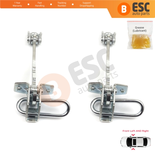 2 Pieces Front Door Hinge Stop Check Strap Limiter for Chevrolet Vauxhall Opel Meriva A X03 2003-2010 13147255