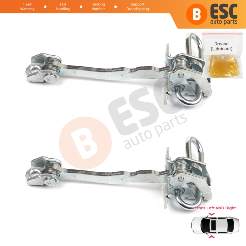 2 Pieces Front Door Hinge Stop Check Strap Limiter for Chevrolet Vauxhall Opel Meriva A X03 2003-2010 13147255