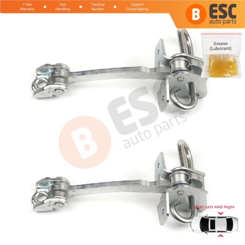 2 Pieces Rear Door Hinge Stop Check Strap Limiter 13186210 for Chevrolet  Vauxhall  Opel Meriva A X03 2003-2010