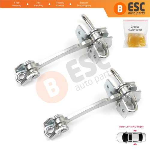 2 Pieces Rear Door Hinge Stop Check Strap Limiter 13186210 for Chevrolet  Vauxhall  Opel Meriva A X03 2003-2010