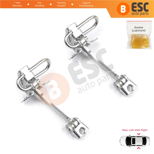2 Pieces Rear Door Hinge Stop Check Strap Limiter 13186210 for Chevrolet  Vauxhall  Opel Meriva A X03 2003-2010