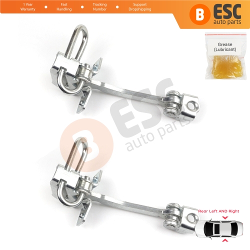 2 Pieces Rear Door Hinge Stop Check Strap Limiter 13186210 for Chevrolet  Vauxhall  Opel Meriva A X03 2003-2010