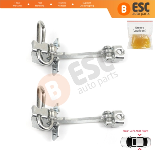 2 Pieces Rear Door Hinge Stop Check Strap Limiter 13186210 for Chevrolet  Vauxhall  Opel Meriva A X03 2003-2010