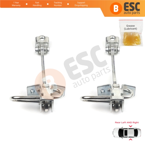2 Pieces Rear Door Hinge Stop Check Strap Limiter 13186210 for Chevrolet  Vauxhall  Opel Meriva A X03 2003-2010