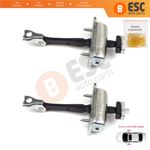 2 Pieces Front Door Hinge Stop Check Strap Limiter for Vauxhall Opel Adam M13 2012-2019 13412690 