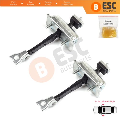 2 Pieces Front Door Hinge Stop Check Strap Limiter for Vauxhall Opel Adam M13 2012-2019 13412690 