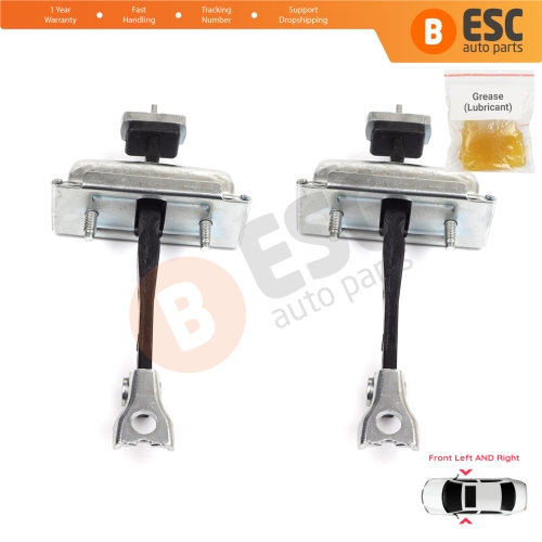 2 Pieces Front Door Hinge Stop Check Strap Limiter for Vauxhall Opel Adam M13 2012-2019 13412690 