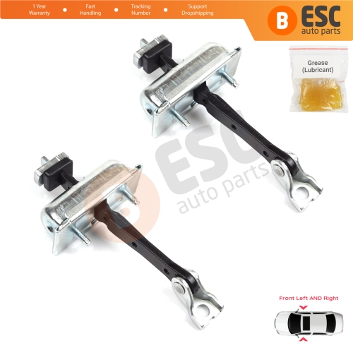 2 Pieces Front Door Hinge Stop Check Strap Limiter for Vauxhall Opel Adam M13 2012-2019 13412690 