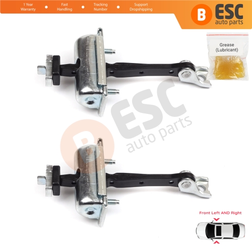 2 Pieces Front Door Hinge Stop Check Strap Limiter for Vauxhall Opel Adam M13 2012-2019 13412690 