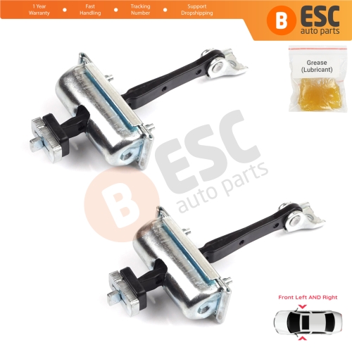 2 Pieces Front Door Hinge Stop Check Strap Limiter for Vauxhall Opel Adam M13 2012-2019 13412690 