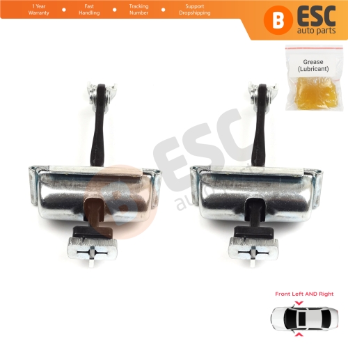 2 Pieces Front Door Hinge Stop Check Strap Limiter for Vauxhall Opel Adam M13 2012-2019 13412690 