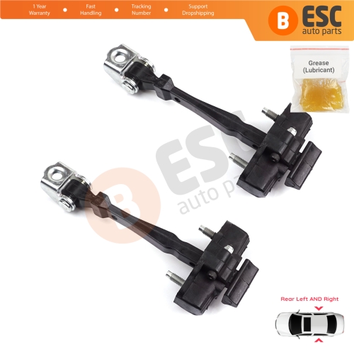 2 Pieces Rear Door Hinge Stop Check Strap Limiter for Renault Captur MK1 J87 H5 J5 2013-2019 824305607R